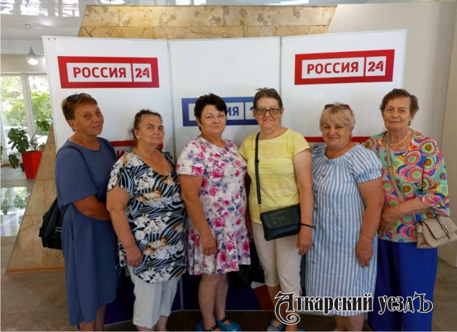 Аткарские пенсионеры побывали с экскурсией в музее ГТРК «Саратов»