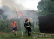 В переулке на улице Гагарина в Аткарске сгорела деревянная баня
