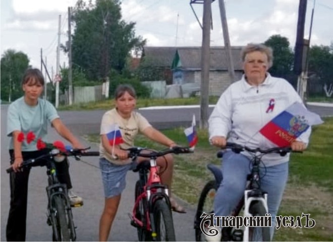 В селе Барановка Дню России посвятили Урок истории и велопробег