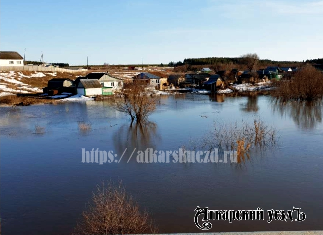Паводок-2018: В Аткарском районе затоплен четвертый низководный мост