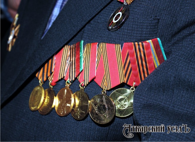 Медали на груди ветерана