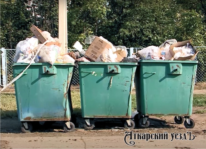 Проблему вывоза мусора в Аткарске подняли на телевидении