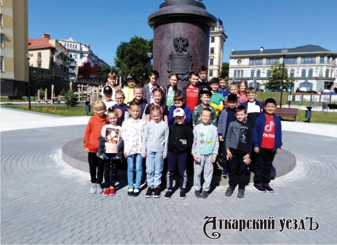 Аткарские школьники побывали на Соколовой горе в городе Саратове