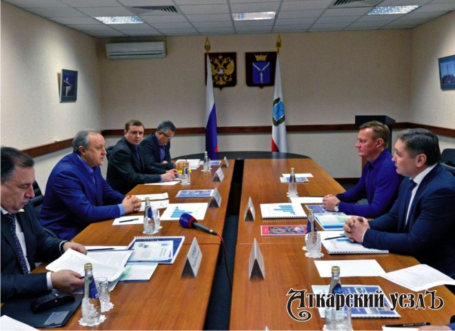 Валерий Радаев на встрече с Романом Старовойтом
