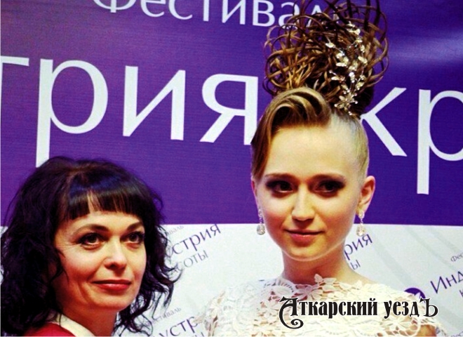 Марина Полшкова и ее модель