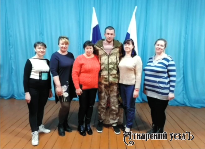 Жители Даниловки встретились с участником специальной операции