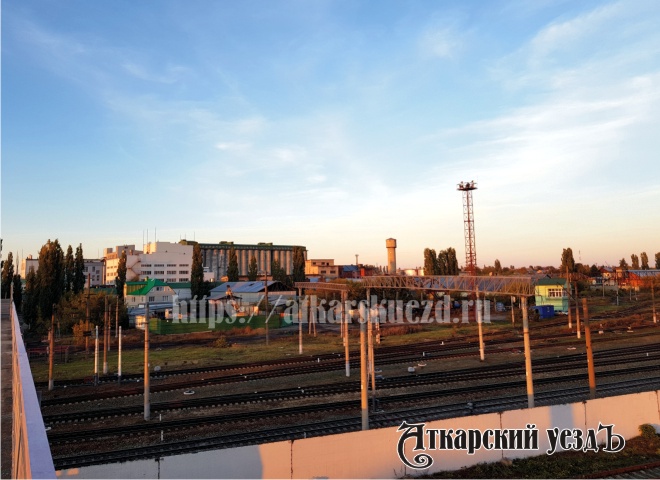 Железнодорожные пути на станции Аткарск