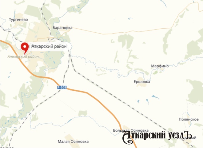 Карта Аткарского района