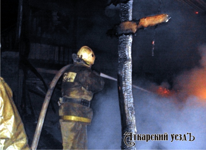 Минувшей ночью тушили пожар в селе Малая Осиновка