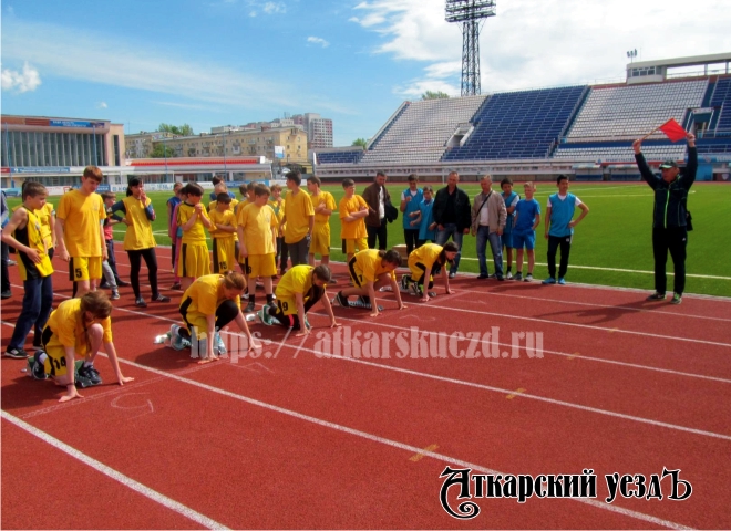Аткарские школьники на Президентских спортивных играх в Саратове