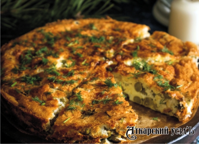 Рецепт дня от «АУ»: Пирог с сыром и зеленым горошком