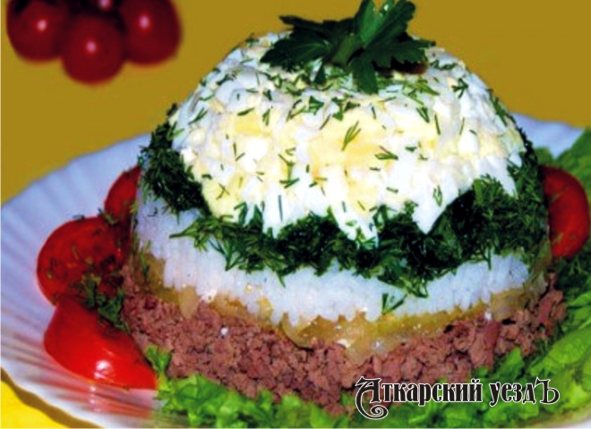 Салат из куриной печени с рисом – рецепт дня от «Аткарского уезда»