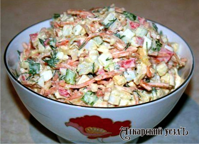 Вкусный салат «Валерия» – рецепт дня от «Аткарского уезда»