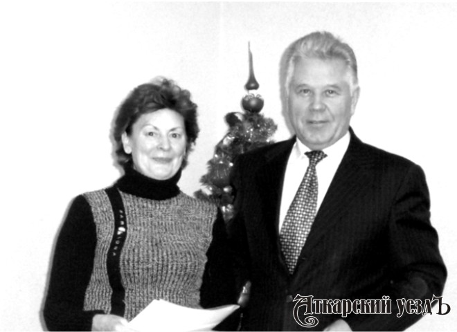 Журналист Наталия Давиденко и губернатор Павел Ипатов