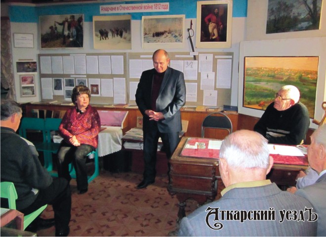 Алексей Решетников выступает на 32-м дне рождении Аткарского краеведческого музея