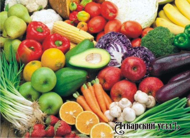 Различные овощи и фрукты