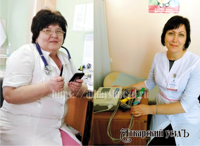 Медсестры из Аткарска Татьяна Милованова и Любовь Андрюкова