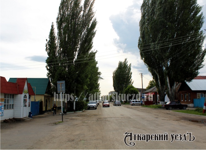 Улица Чапаева в городе Аткарске