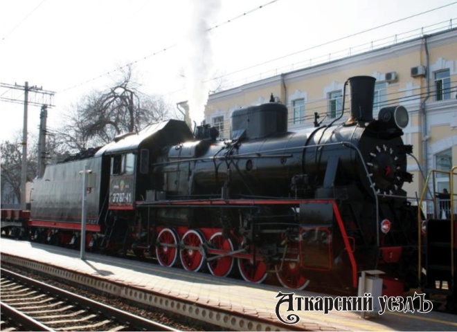 Ретро-поезд Воинский эшелон в Волгограде